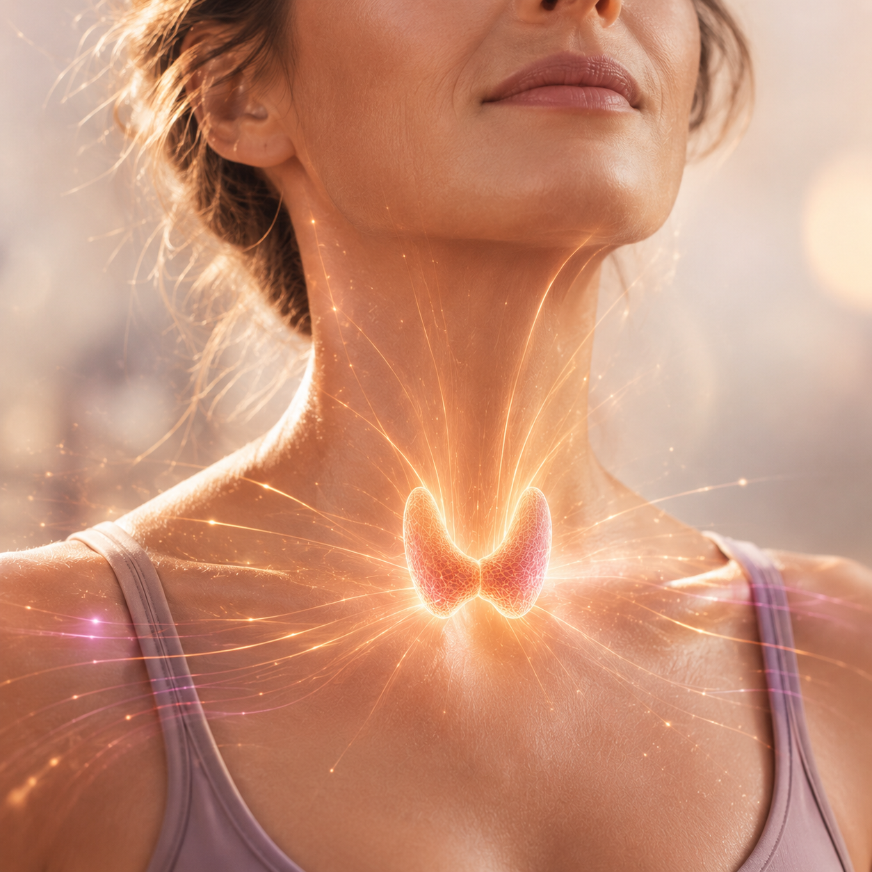 Woman feeling the difference, confident expression