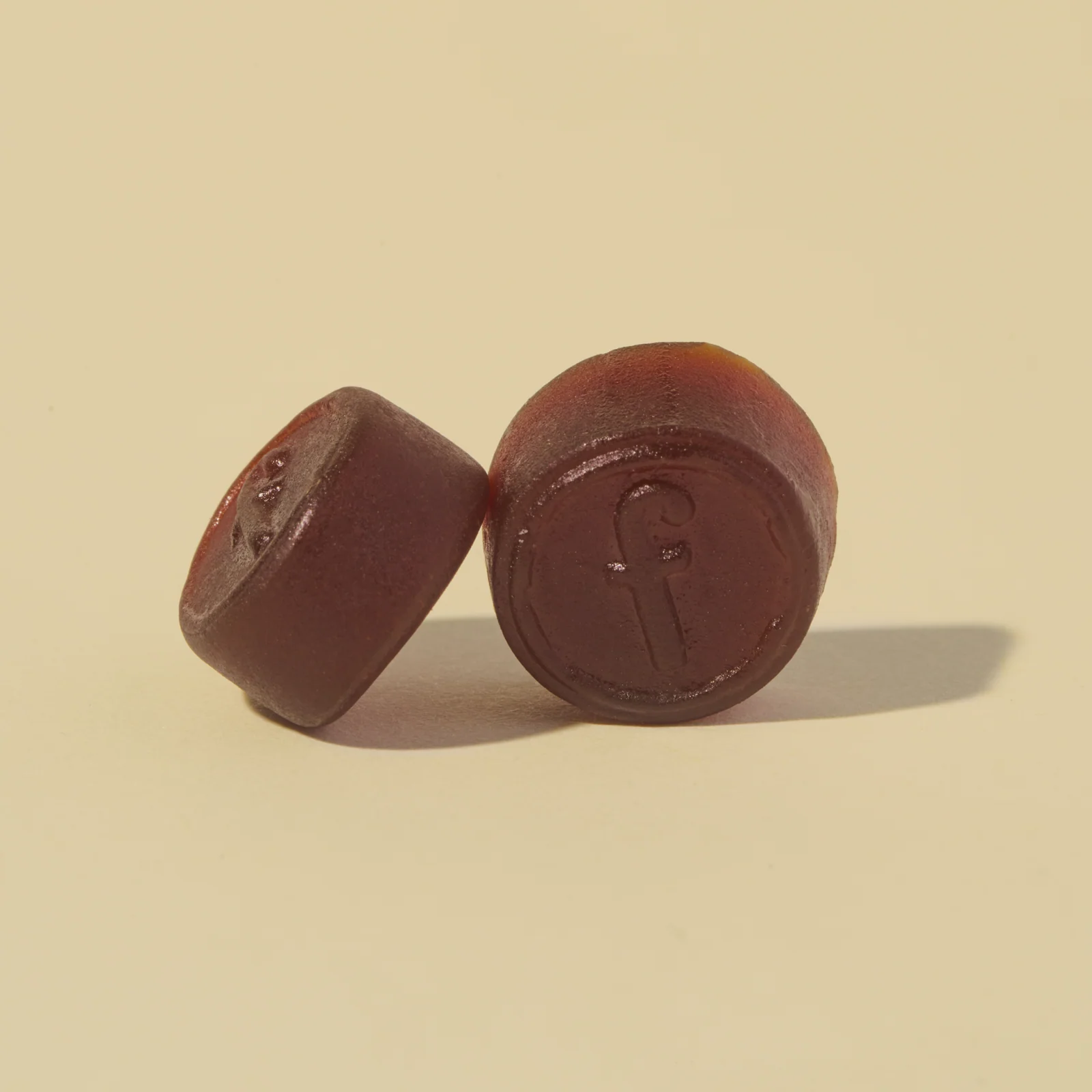 Close-up of two Thyroid Power gummies